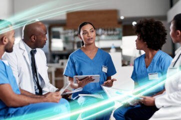 Nurses in a meeting