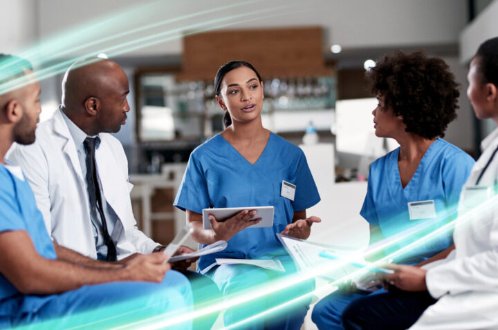 Nurses in a meeting