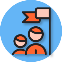icon depicting collaboration and teamwork
